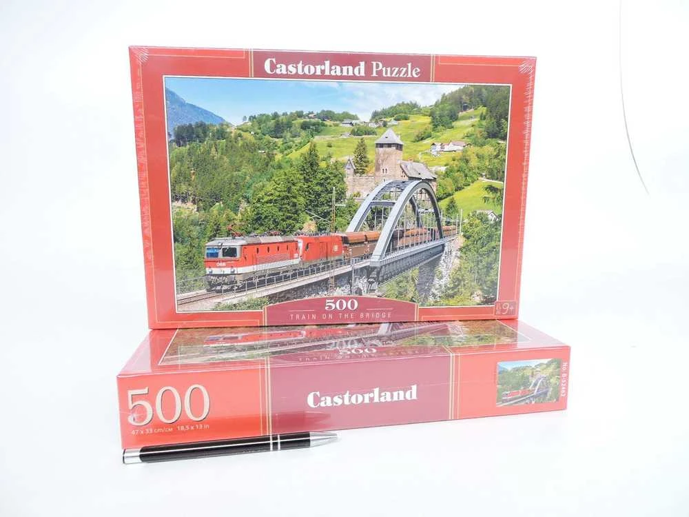 Castorland dėlionė Train on the Bridge 500 det.