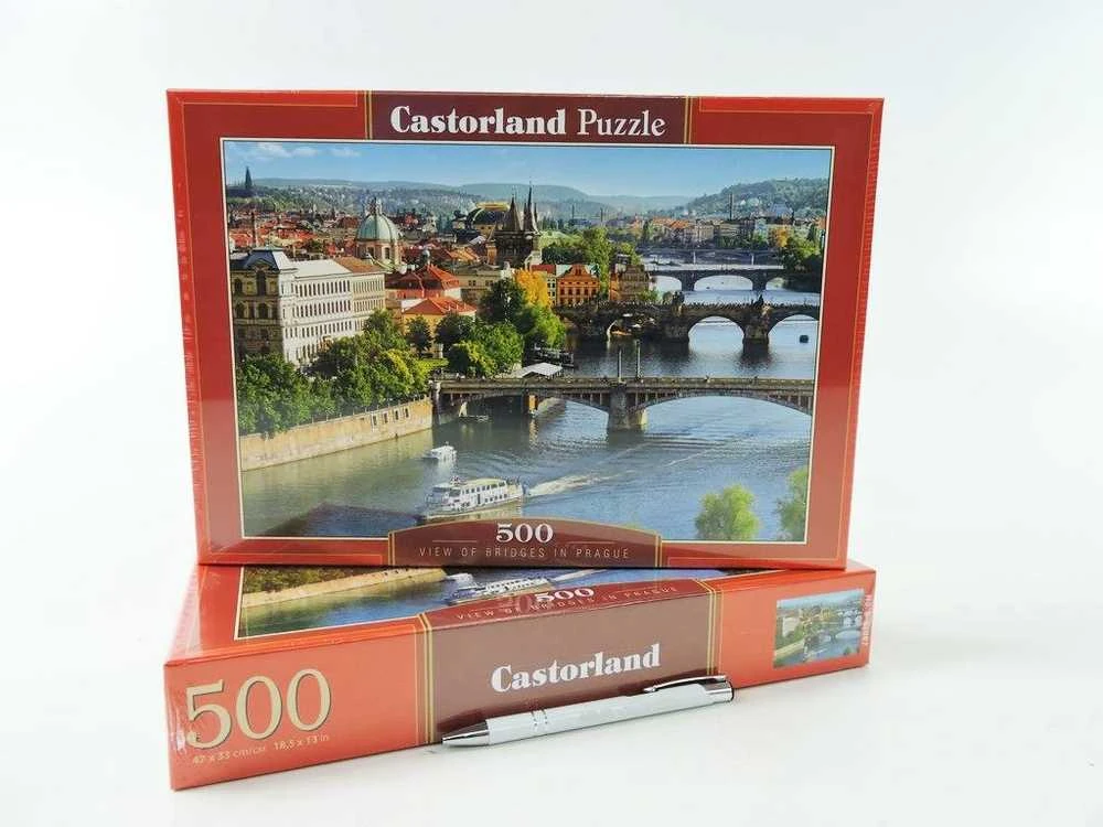 Castorland dėlionė Tiltų vaizdas Prahoje 500 det
