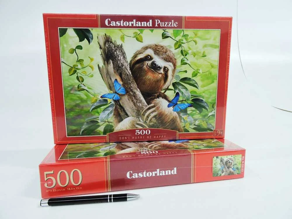 Castorland dėlionė Don't Hurry Be Happy 500 det tinginys