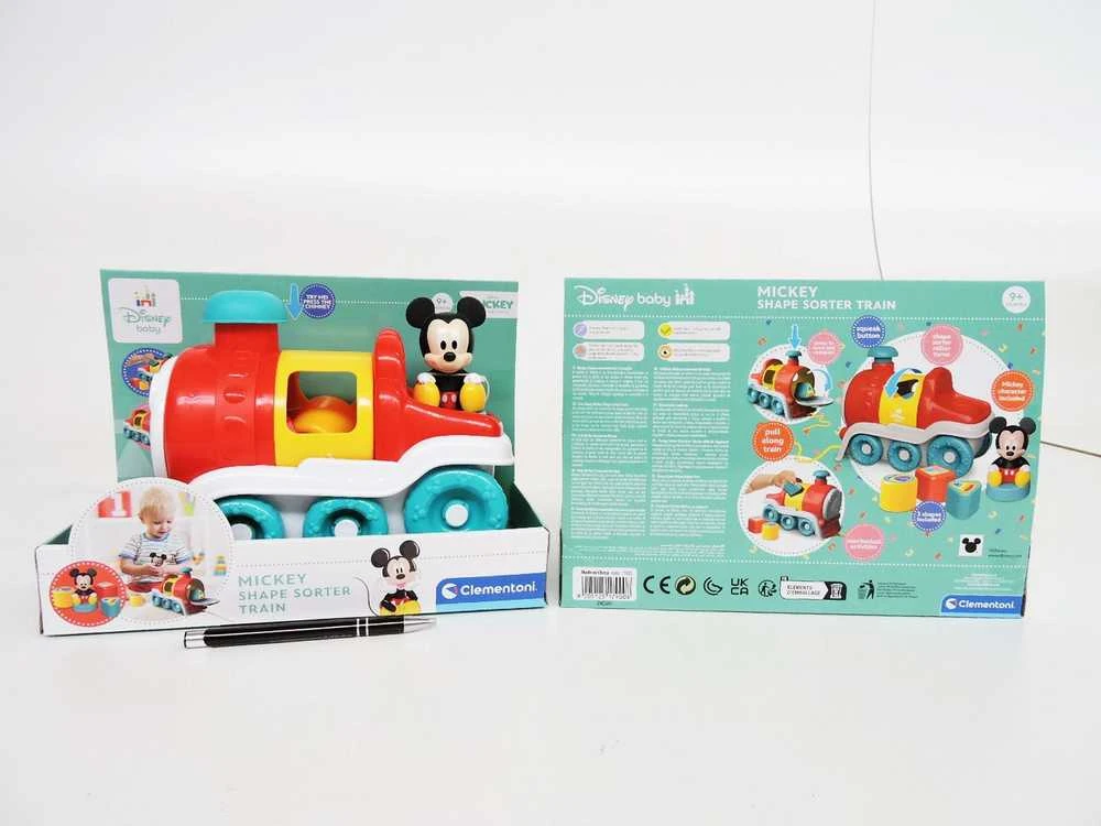 Clementoni Toys CLE BABY DISNEY Mickey rūšiavimo traukinys 17900