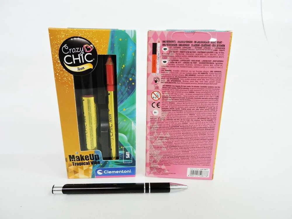 Clementoni Toys CLE Crazy Chic lūpų blizgis ir lūpų pieštukas 18850 50877