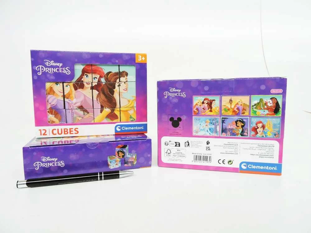 Clementoni CLE Cubi blokeliai 12 Disney Princess 41197