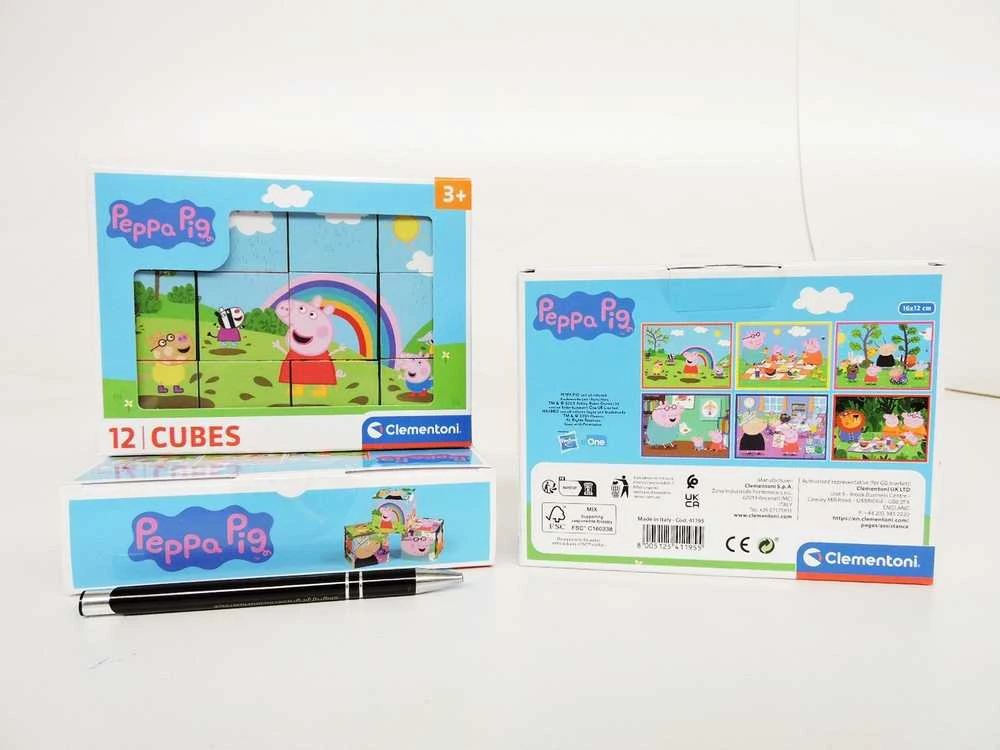 Clementoni CLE Cubi blokeliai 12 Peppa Pig 41195
