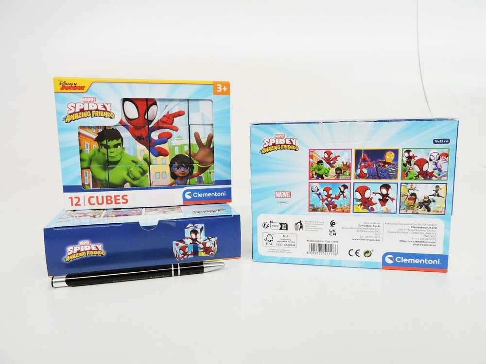Clementoni CLE Cubi klocki 12 Spidey_His AmazingFriends 41198