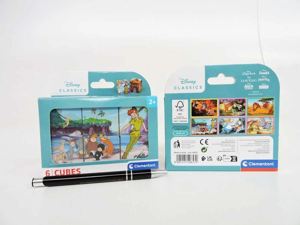 Clementoni Clementoni Paveikslėlių kaladėlės 6 vnt. Disney Classic 40657