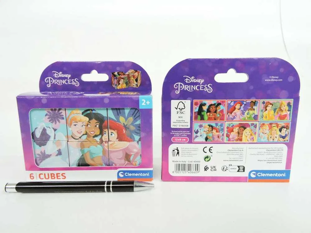Clementoni CLE Cubi blokeliai 6 Princess 40660