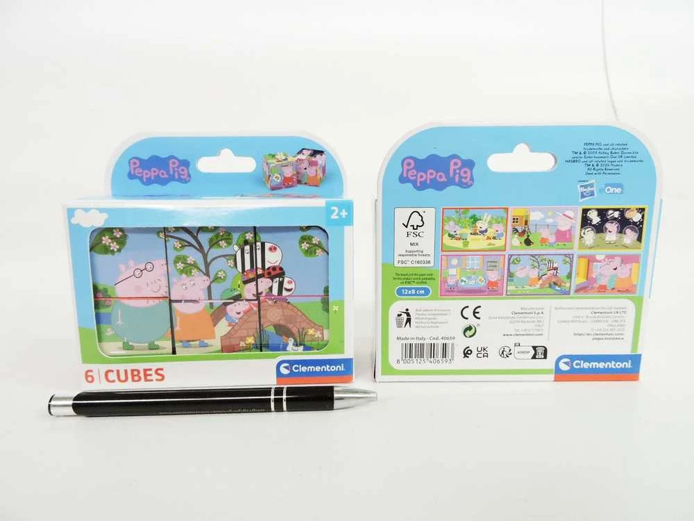 Clementoni CLE Cubi blokeliai 6 Peppa Pig 40659