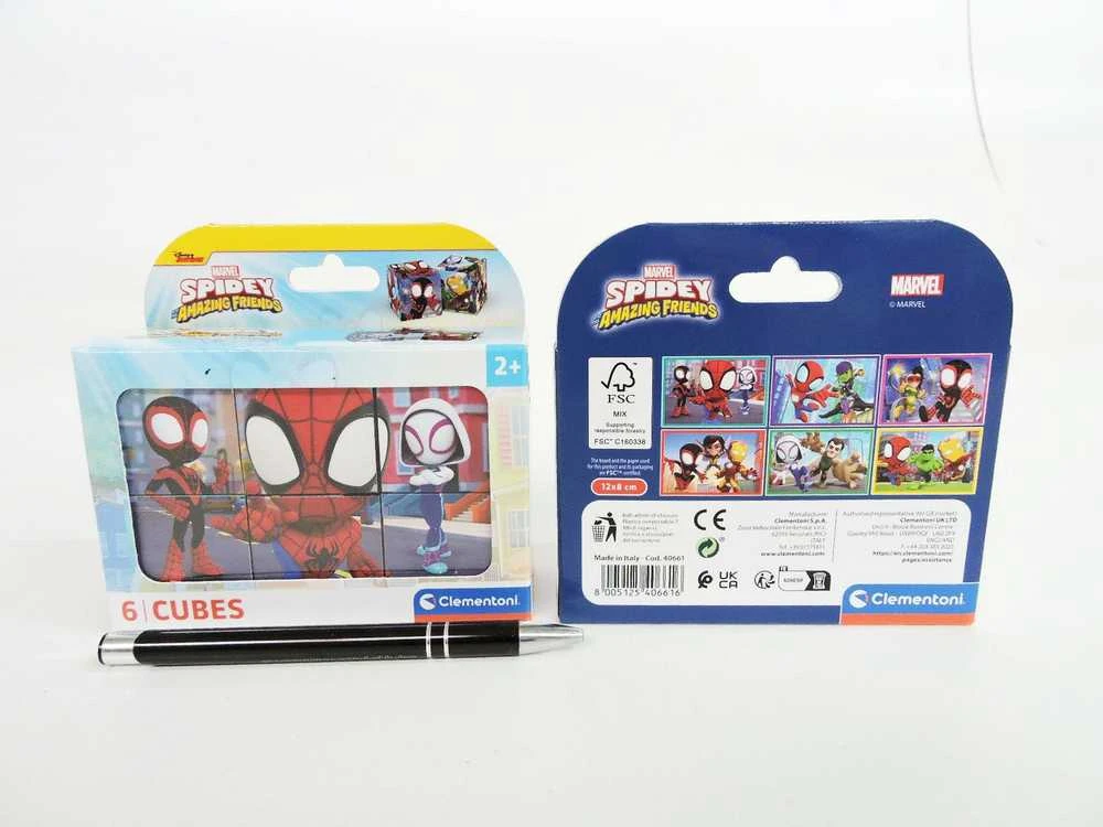 Dėlionė Clementoni CLE Cubi klocki 6 Spidey_Jo nuostabūs draugai 40661