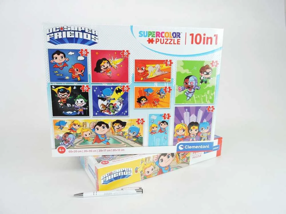 Clementoni Supercolor dėlionė 10in1 "Dc Comics" 18+30+48+60 pcs
