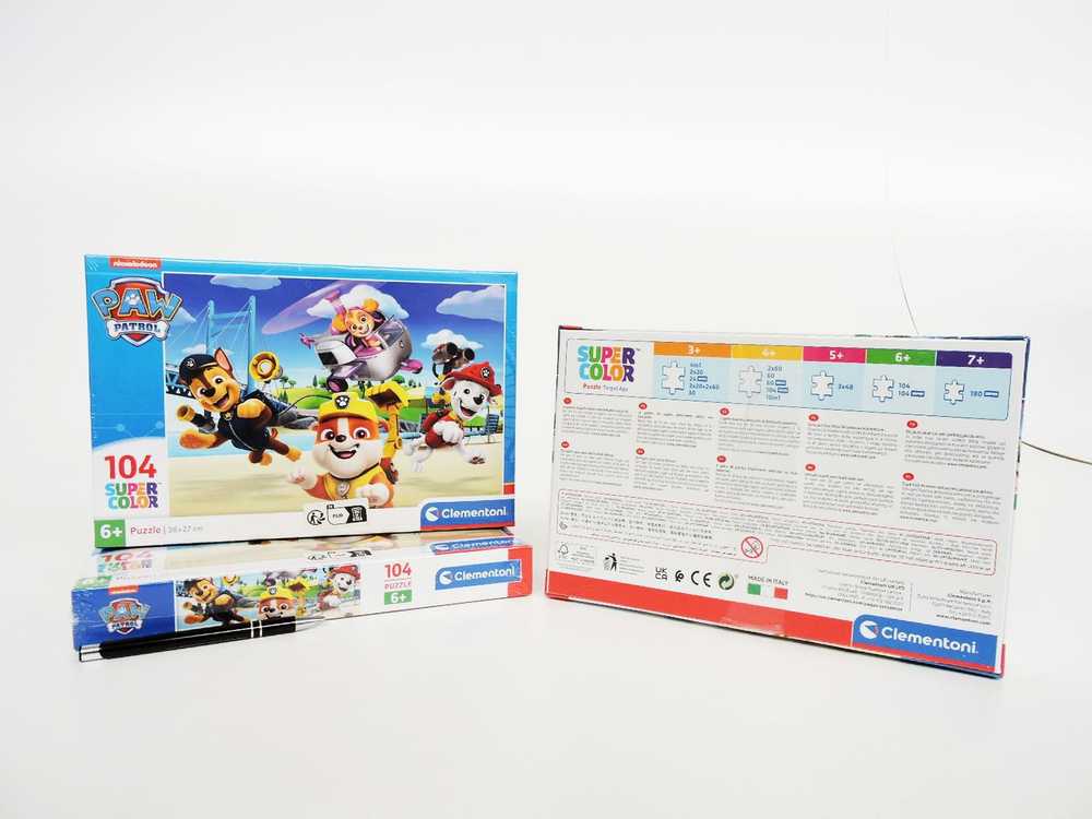 Clementoni Dėlionė 104 vnt. - Šunyčiai patruliai (PAW Patrol)