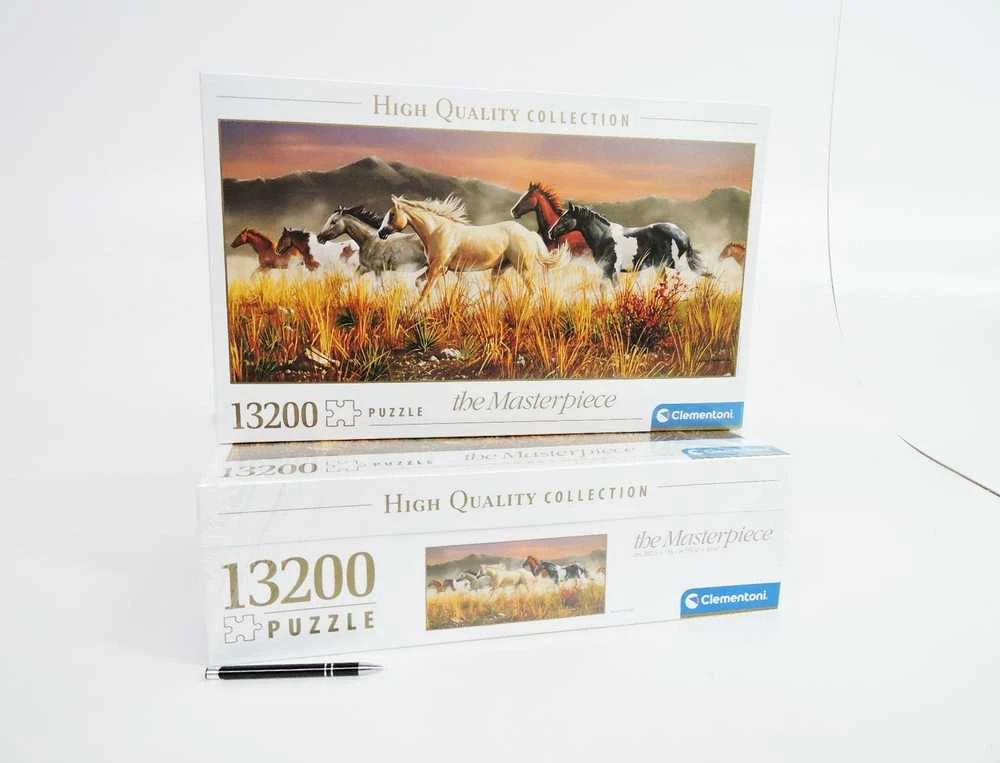 Clementoni Dėlionė 13200 vnt. - Arklių gauja