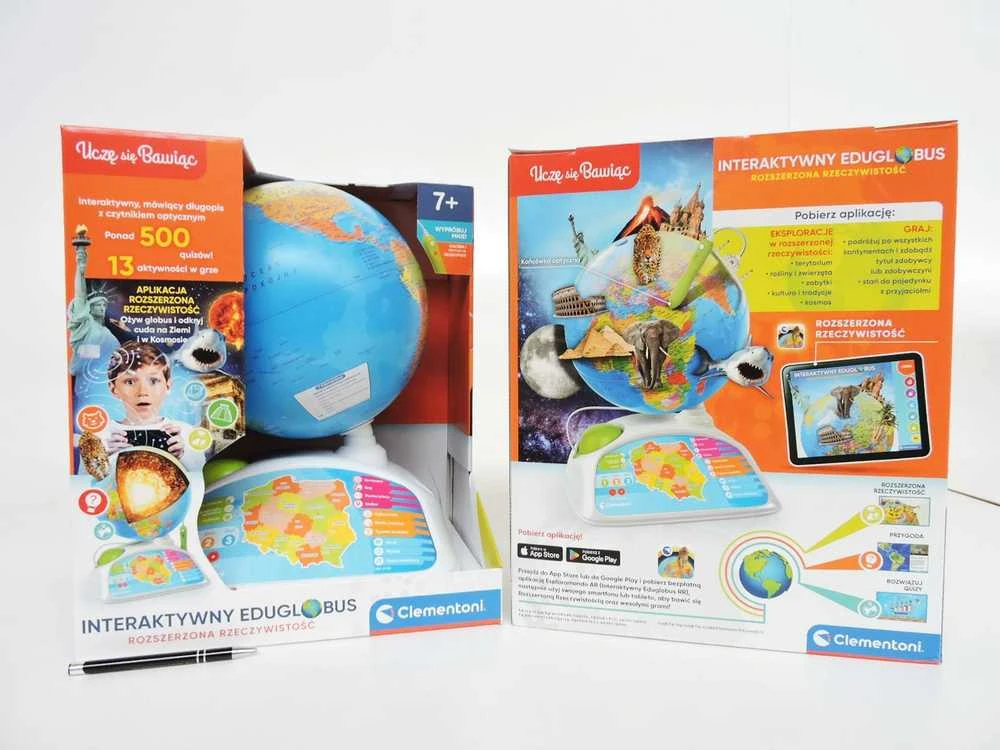 Exploreglobe CLEMENTONI 50847 CLM interaktyvus gaublys, lenkų k.