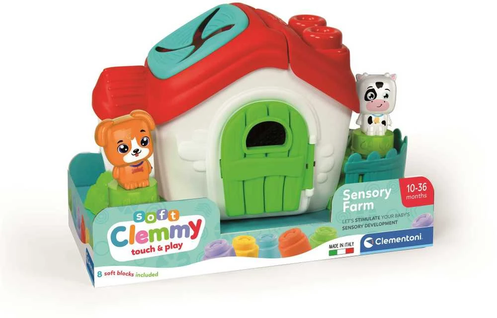 Kaladėlės Clementoni Clemmy Sensory Farm 17767, 8 vnt.