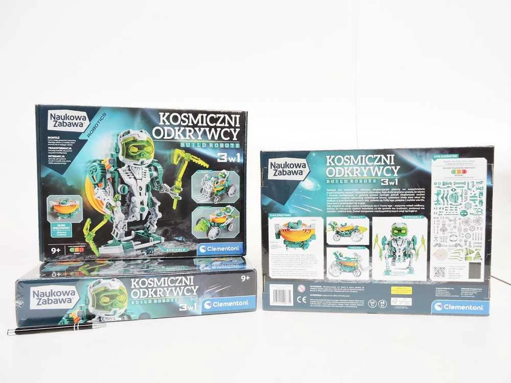 Mechanikos laboratorijos konstrukcijų rinkinys - Kosmoso tyrinėtojai - Kurkite robotus 3in1 - Clementoni 50873