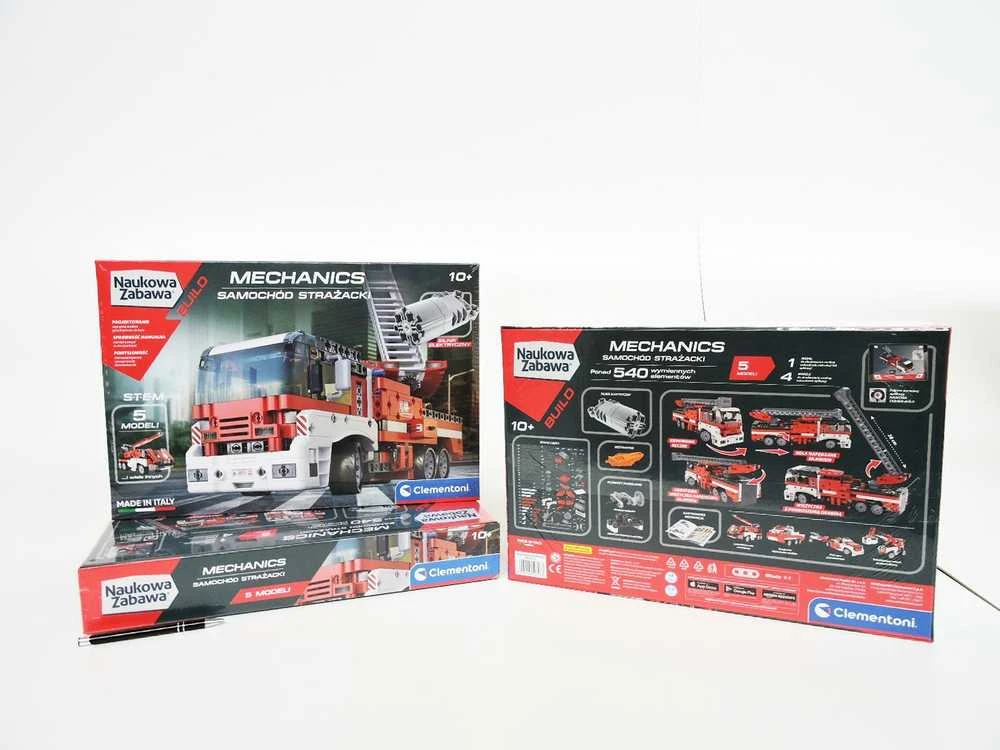 Konstrukcinis rinkinys Mechanikos laboratorija - Gaisrinis automobilis - Clementoni 50728