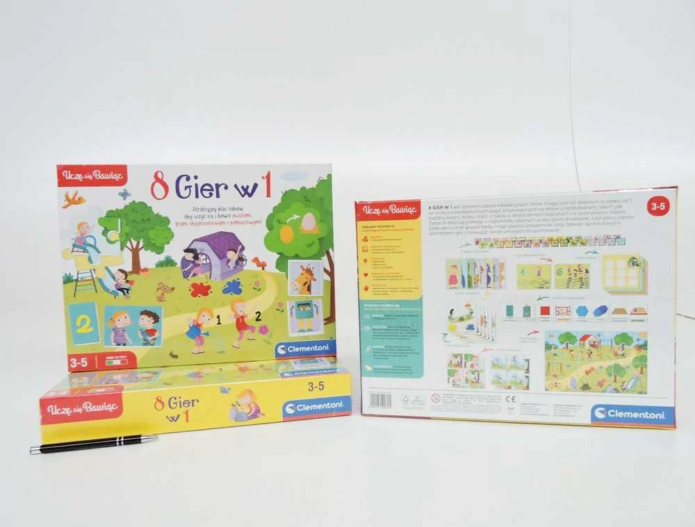 8 viename edukaciniai žaidimai CLEMENTONI 50089