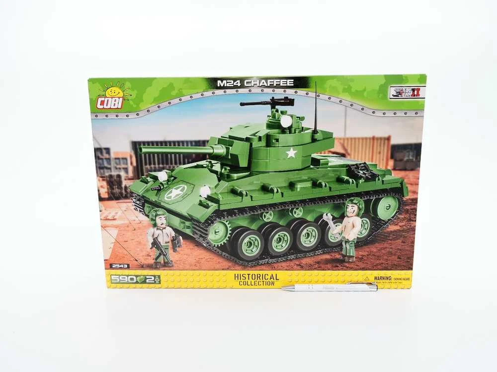 COBI M24 Chaffee tanko konstruktorius, 590 det., mastelis 1:28