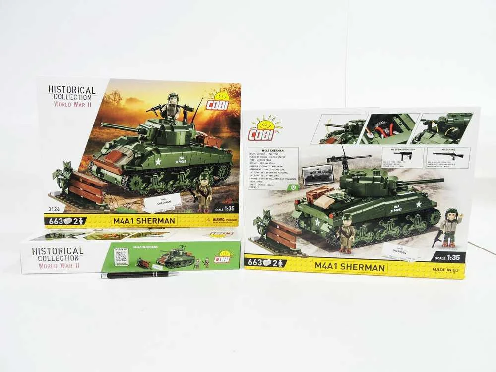 Cobi Klocki M4A1 Sherman 663 blokai