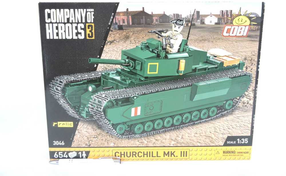 Tank modelis - COBI - Churchill MK.III - 500 dalių - Žalias - Nuo 10 metų