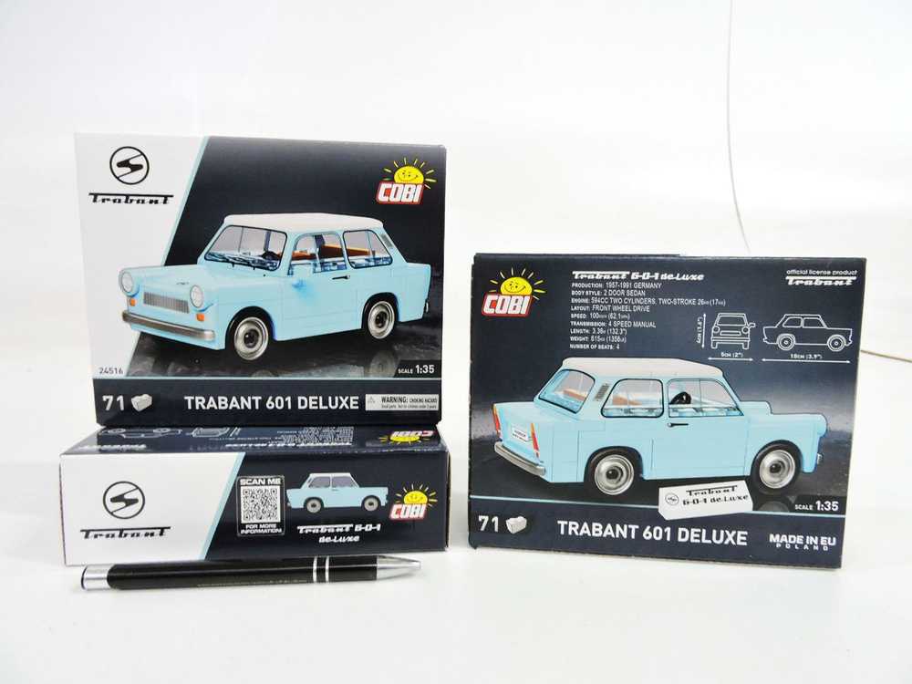 Cobi Surenkamas modelis Youngtimer Trabant 601 DeLuxe 24516, 71 d.