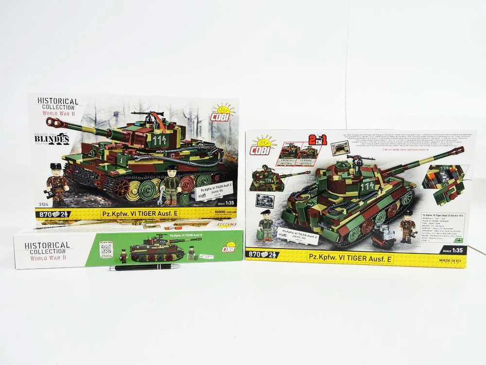 Cobi Klocki Pz.kpfw blokuoja vi tiger ausf. e 870 blokų