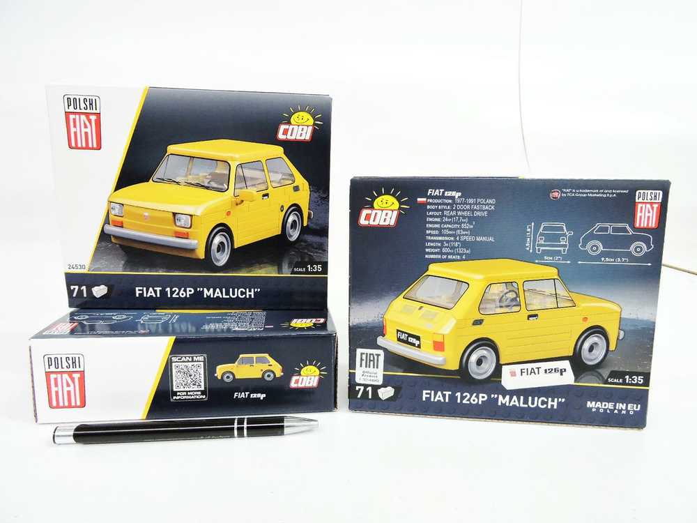 Cobi Klocki 71 detalės lenkiški „Fiat 126p“ konstruktoriai