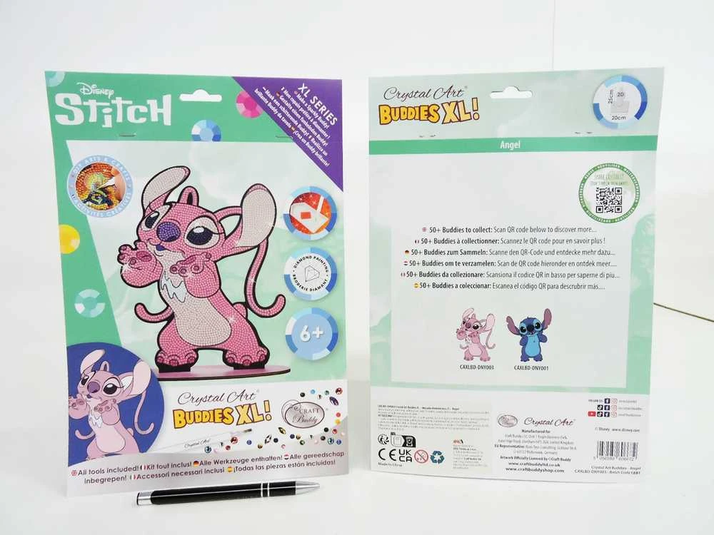 Epee CRAFT BUDDY DISNEY STITCH CRYSTAL ART Figūrėlė „Angel“