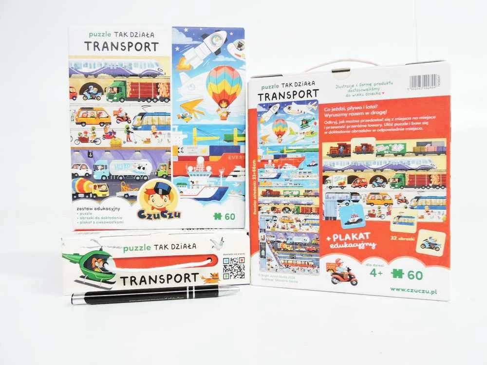 CzuCzu Dėlionė Transporto Priemonių Veikimo Principai 60 dalių + edukacinis plakatas