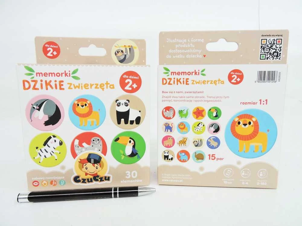 Dėlionė CzuCzu Memorki WILD ANIMALS atminties žaidimas ZA4046