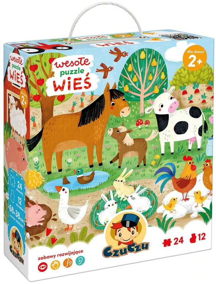 Dėlionė CzuCzu Cheerful puzzle Village Animals 24 pieces ZA5548
