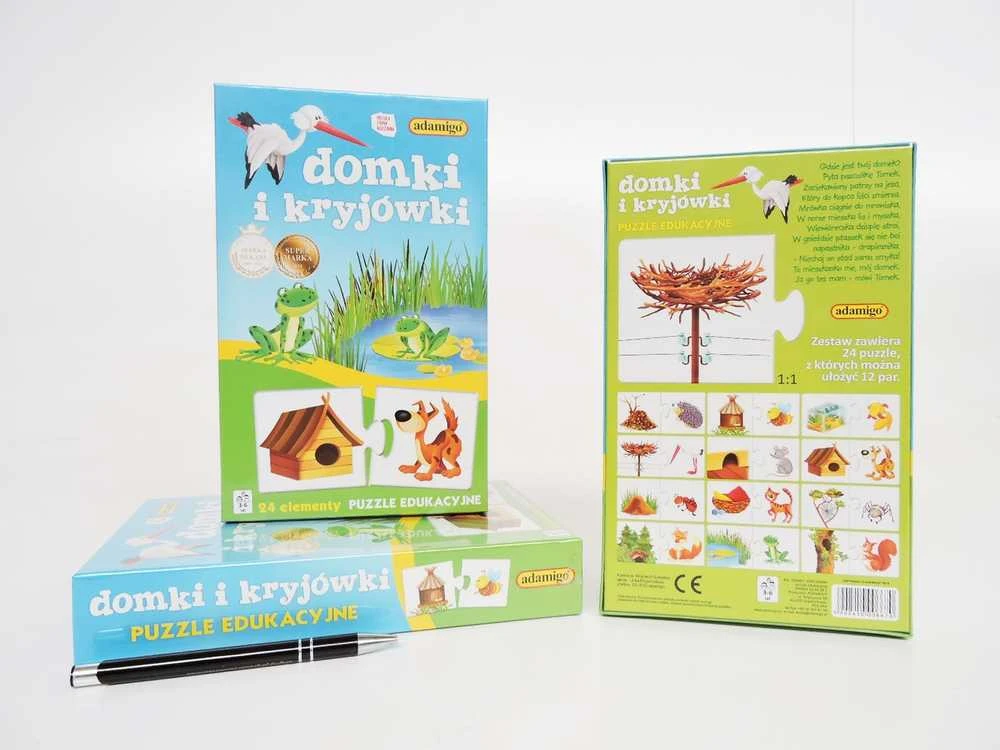 Dėlionė Adamigo galvosūkių edukaciniai namai ir slėptuvės (6670)