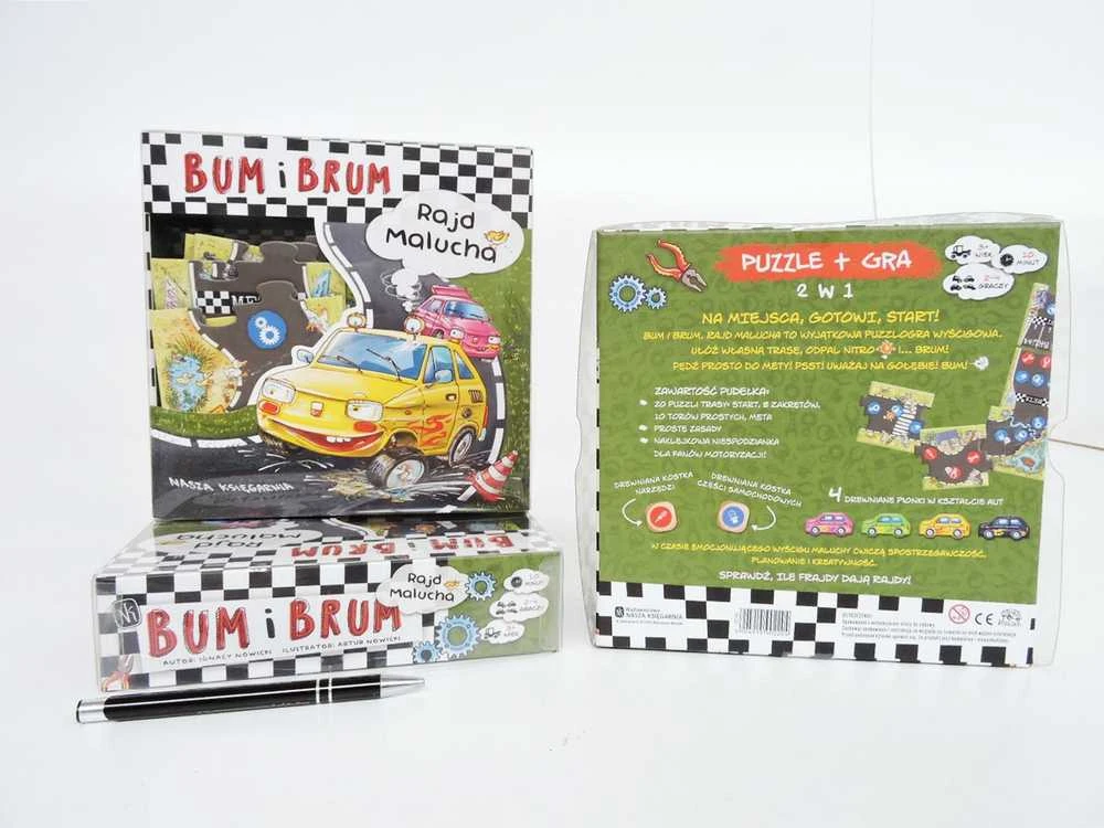 Dėlionė Nasza Ksiegarnia Mūsų knygynas BUM ir BRUM Toddler Rally 02204