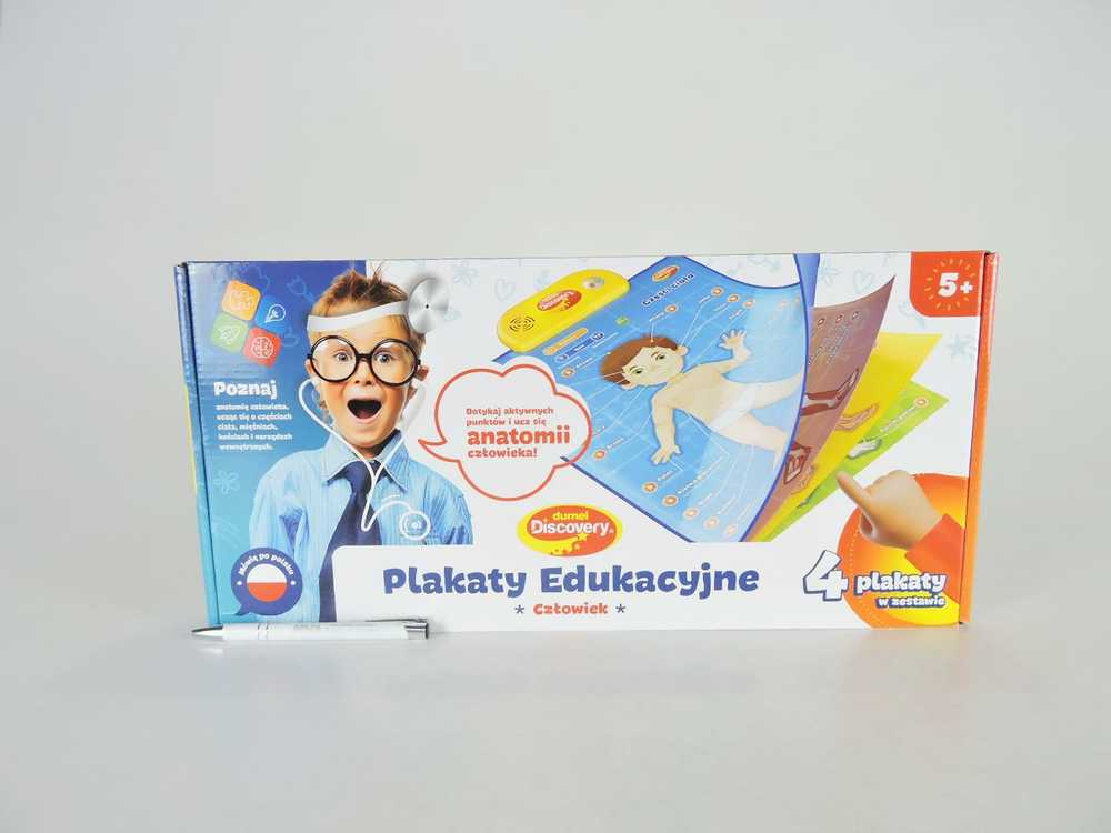 Plakatas Edukaciniai žmogaus anatomijos plakatai Dumel 4 vnt