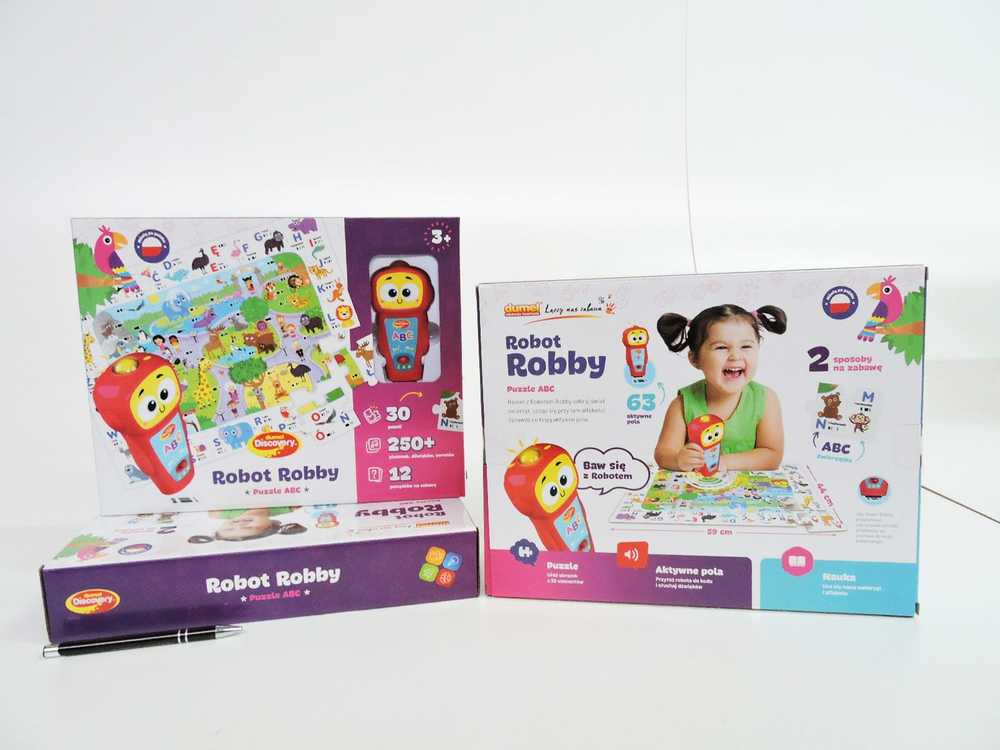 DUMEL DG 82689 Robotas Robby dėlionė ABC