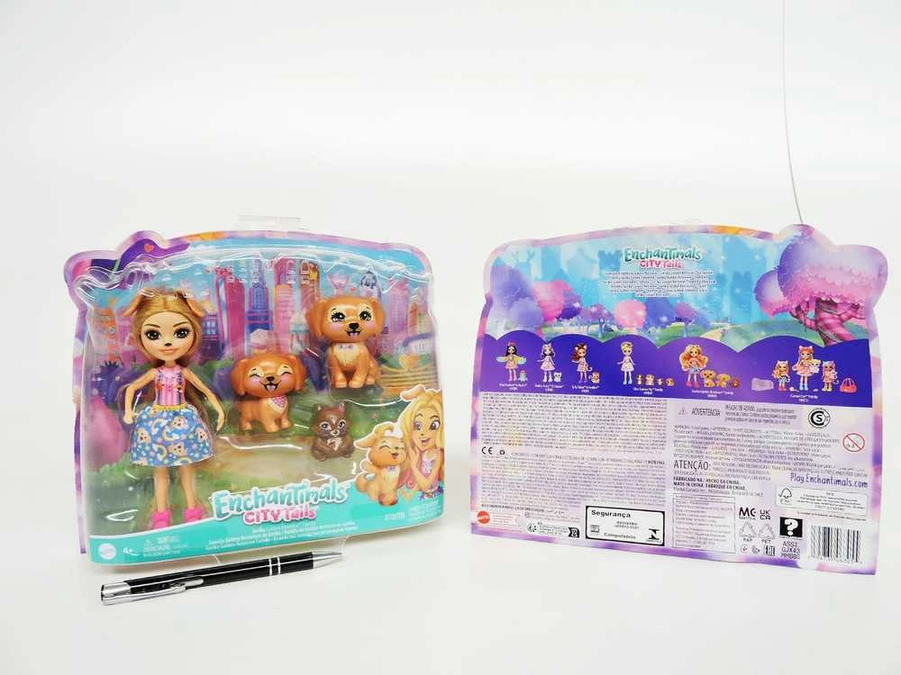 Enchantimals šuniukų ir merkėno herojų rinkinys