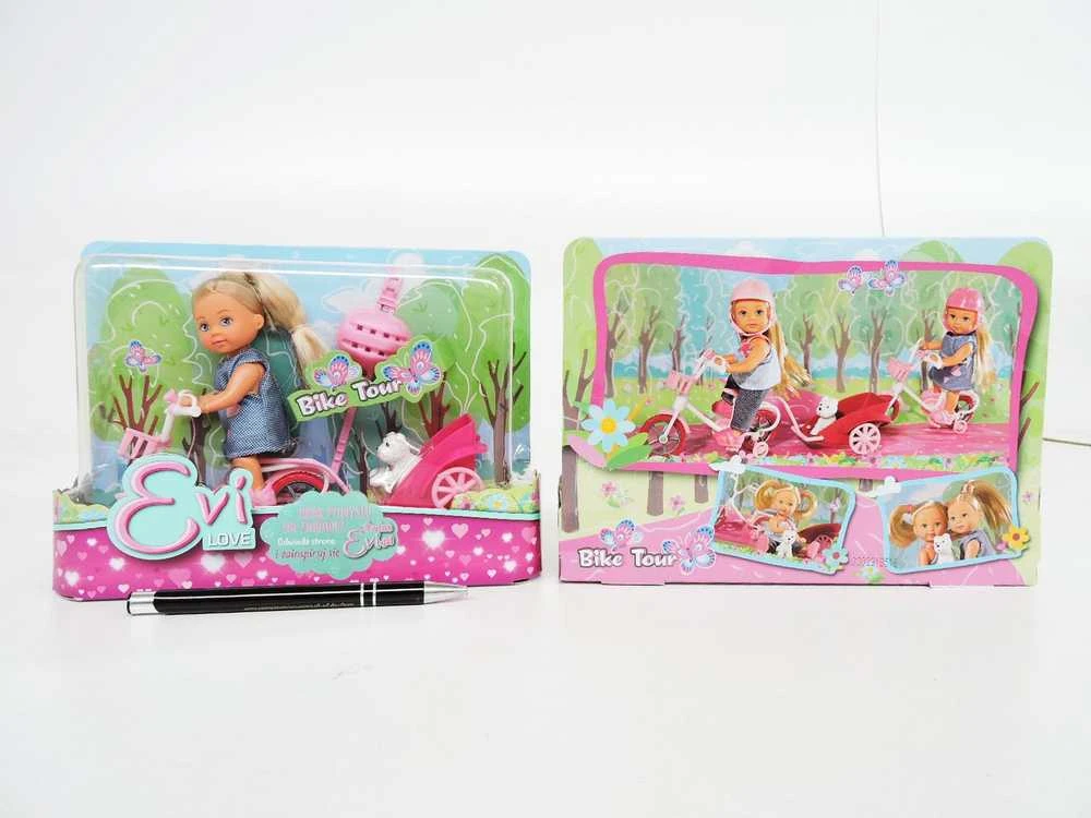 Lėlė – vaikas Simba Evi with a Bike 105730783, 12 cm