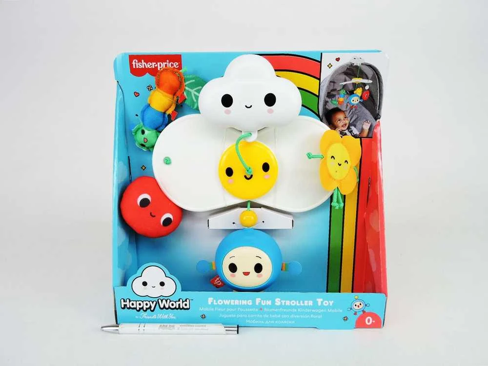 Fisher Price gėlių karuselė vežimėliui pakuotėje