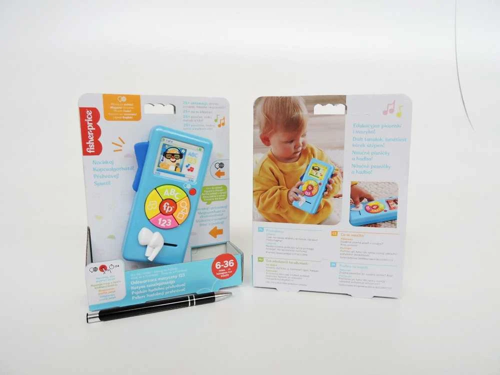 Mattel Interaktyvus muzikinis Fisher Price grotuvas 123