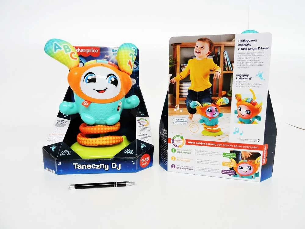 Fisher Price Interaktyvus žaislas DJ Bouncing Beats, lenkų k.