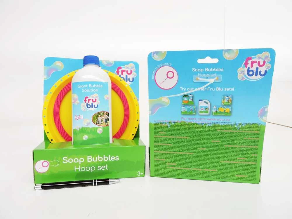 TM Toys Muilo burbulų rinkinys su lankeliu Fru Blu 0,4L, 3+, spalvotas