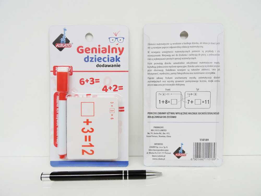 Geniis vaikas - matematinių fišų papildymas - Askato
