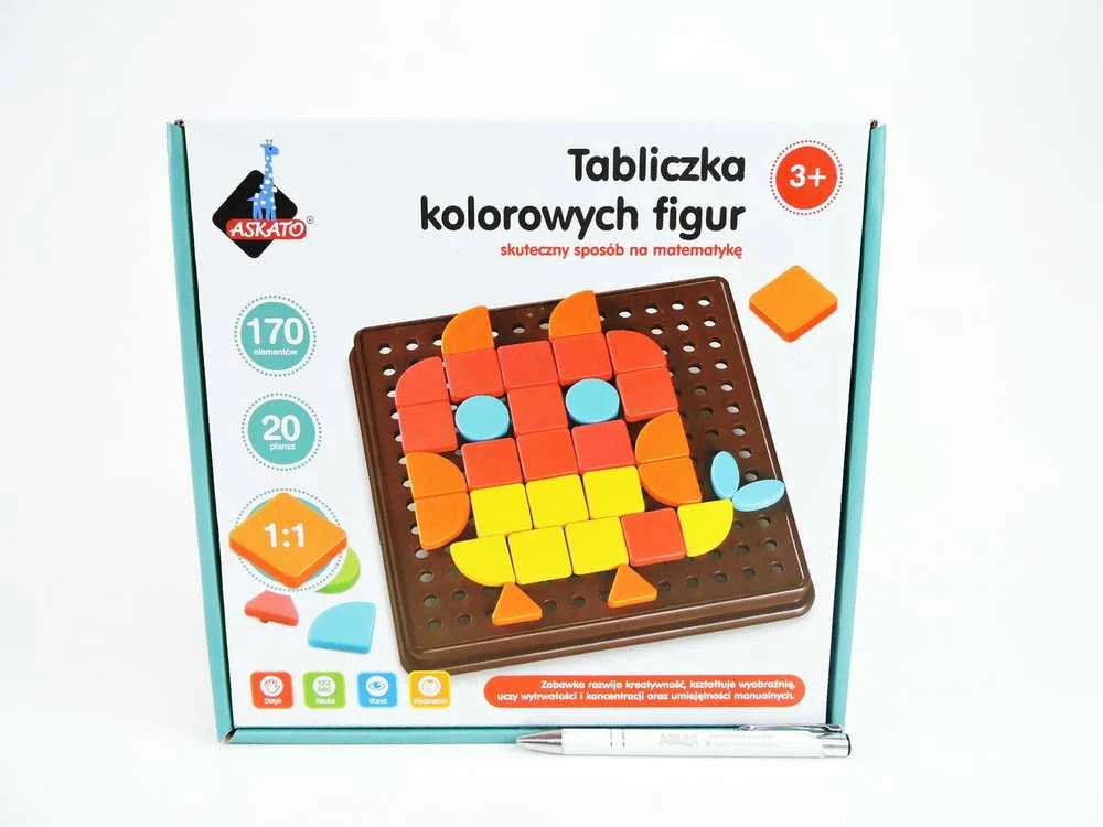 Askato geometrinė mozaika 170 elementų