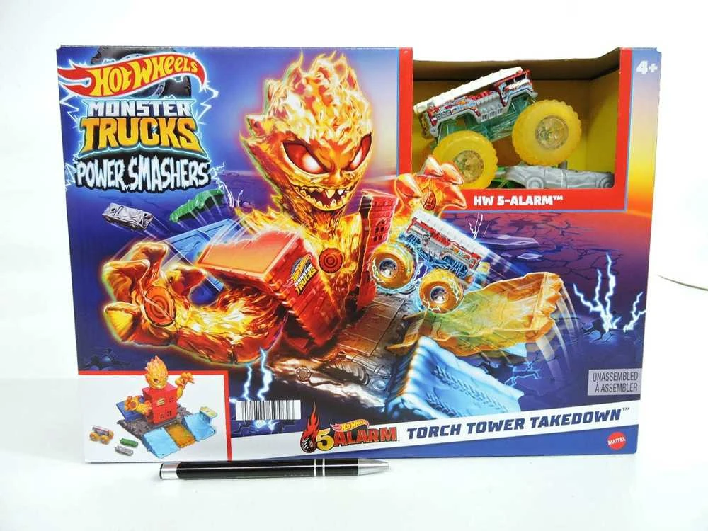 Mattel Hot Wheels Monster Trucks Power Smashers Muzikinis centras ..
