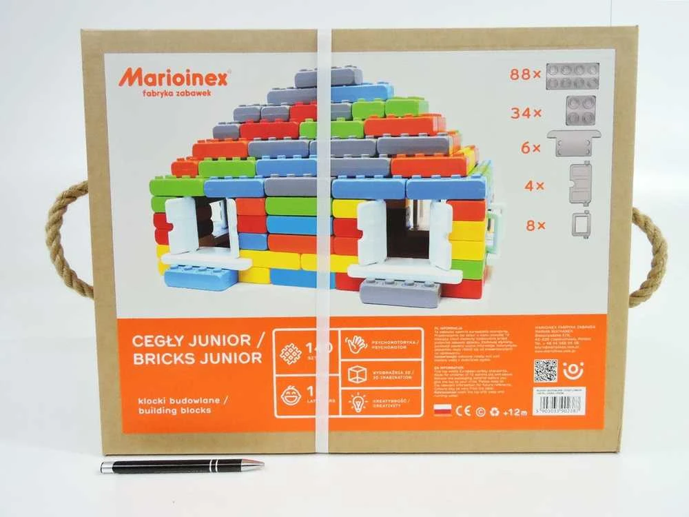 Marioinex Bricks Bricks Junior 140 langai ir durys (902 387)