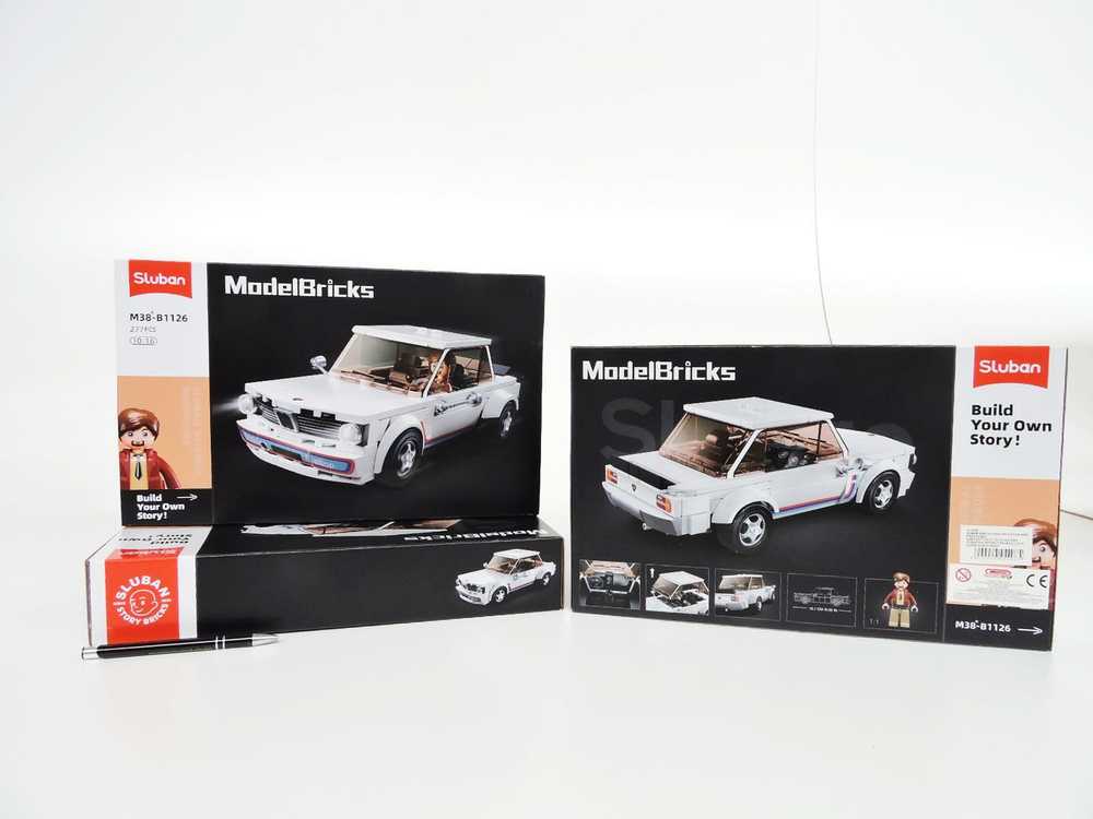 SLUBAN Blocks Race Car AUTO CLASSIC retro pav B1126 277 vnt.