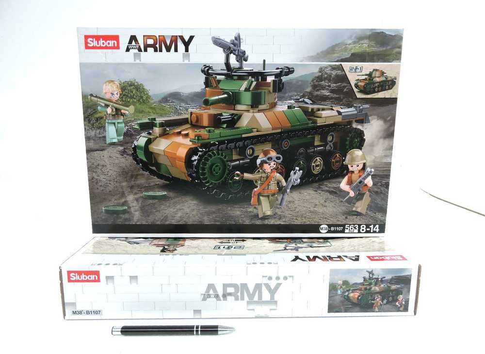 Apsauga nuo Iwo Jima japonų tanko 2in1 blokų Sluban 563 el Army M38-B1107