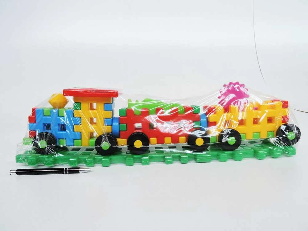 Czako „Tupiko Building Blocks“ linksmas traukinys (25777)