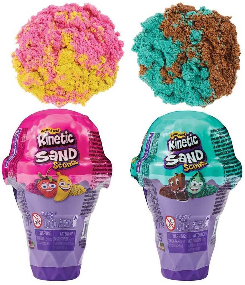 KINETIC SAND Kvepiantis kinetinis smėlis „Ledai“, 113 g