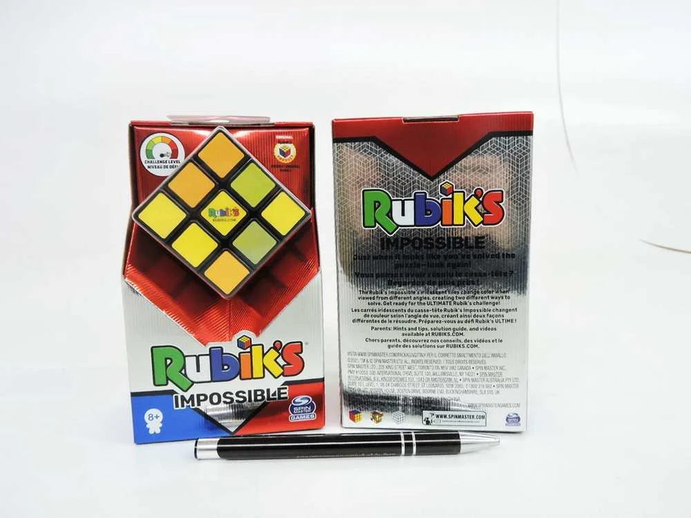 Spin Master RUBIK'S CUBE 3x3 Impossible - 6063974 - Rubiko kubas labai sudėtingas, spalva keičiasi priklausomai nuo kampų
