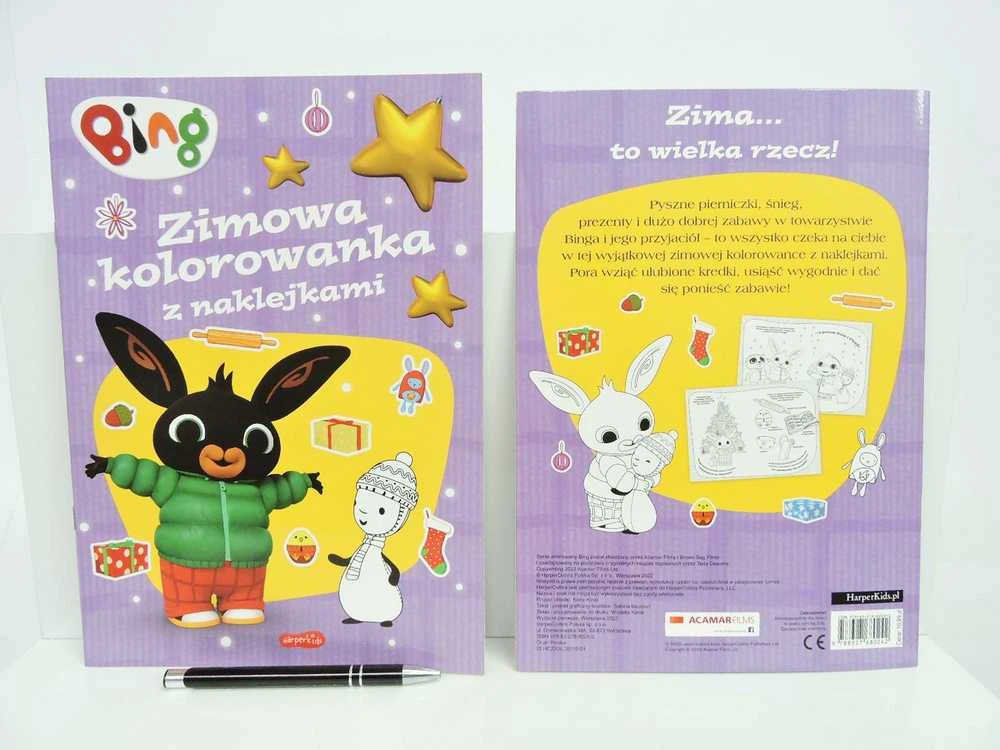 HARPERCOLLINS *****Žiemos spalvinimo knygelė su Bing lipdukais 80242
